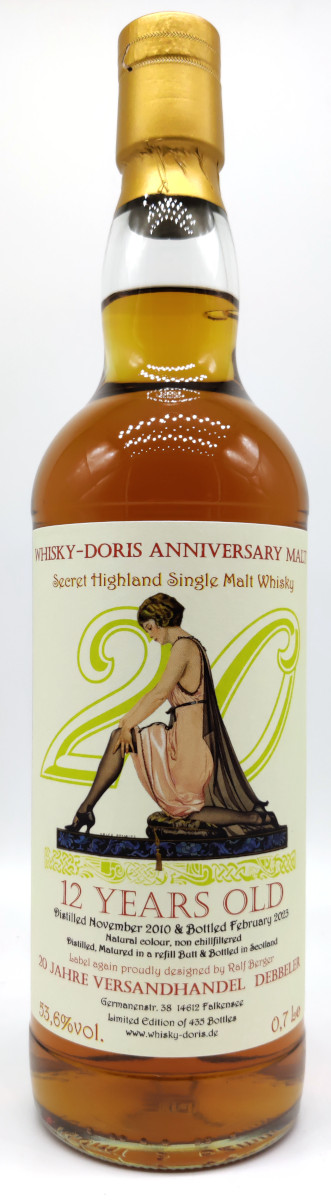 Secret Highland 12 Jahre 2010 Whisky-Doris 20th Anniversary Malt