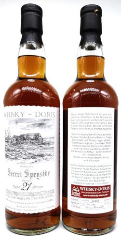 Secret Speyside 21 Jahre 1999 Sherry Butt Whisky-Doris